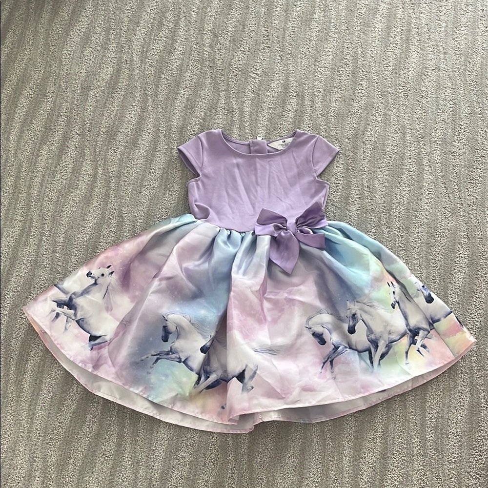 H&M Purple Fit and Flare Sleeveless Dress